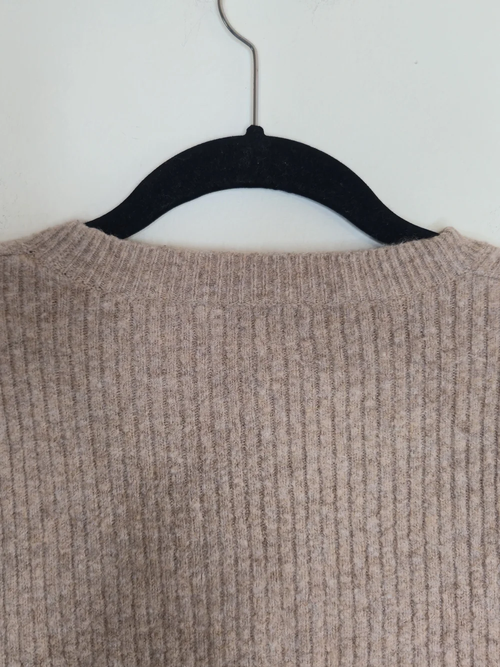 J. Crew Factory Women’s Crewneck Ribbed Textured Sweater in Tan